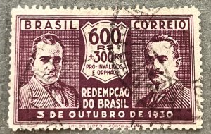 Brazil 350 / 1931 600r + 300r Brown Violet Vargas & Pessoa Stamp, Used