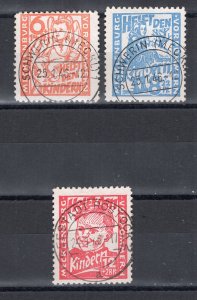 GERMANY SOVIET OCC ZONE MECKLENBURG VORPOMMERN SCOTT 12NB10-12NB12 PERFECT USED