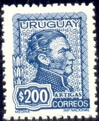 General Jose Artigas, Uruguay stamp SC#847 mint