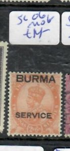 BURMA  KGV    SG O6    MOG         P0515A  H