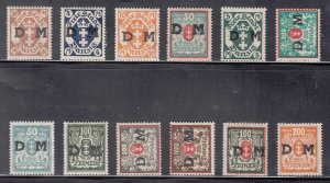 Danzig Scott #O30-O41 MH Note