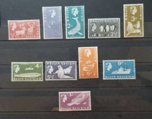 SOUTH GEORGIA Scott 1-10 MINT Stamp Lot MNH OG Unused T5520