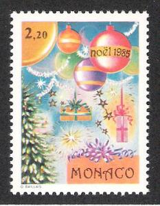 Monaco 1494 MNH Set - Christmas 1985