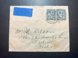 1930 Ireland Airmail Cover Mountmellick to Madras British India