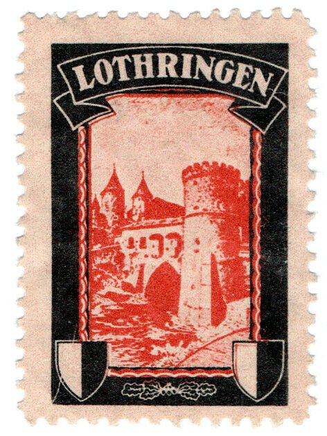 (I.B) Germany Cinderella : Lost Colony Label (Lothringen)