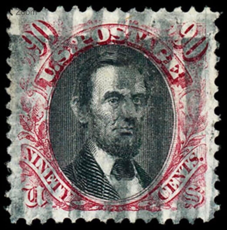 TangStamps: US Stamp #122 Pictorial Lincoln Used PSE Graded 85 VF-XF SMQ $3150