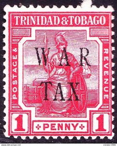 TRINIDAD & TOBAGO 1917 KGV 1d Red SG180 MH