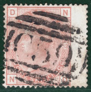 GB USED ABROAD HAITI 1s Orange-Brown (Spray) JACMEL *C51* SG.151 c£550- SBR45