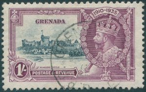 Grenada 1935 1s slate & purple Jubilee SG148 used