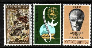 Cyprus-Sc#346-8- id2-unused NH set-Education Year-1970-