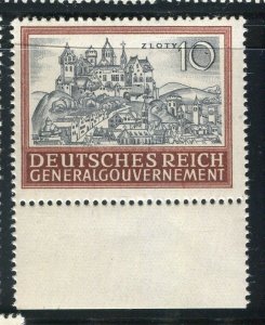 GERMANY; POLISH OCCUPATION 1943 Cracow MINT MNH 10Z. Margin value