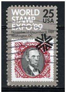 USA 1989 - Scott 2410 used - 25c, World Stamp Expo 