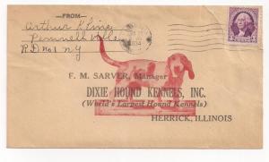 DIXIE DOGS! Phoenix NY #720 w letter Dog Wouldn't Notice Gun