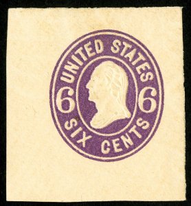 US Stamps # U65 Cut Square Unused Superb 