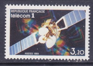 France 1936 MNH 1984 Telecom I Satellite Space Issue Very Fine