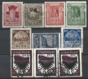 COLLECTION LOT 21962 RHODES 10 MH/USED STAMPS 1929+ CV+$23