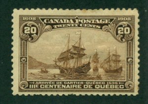 Canada 1908 #103 MH SCV (2018) = $250.00