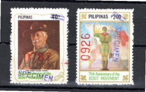 Philippines 1982 MNH Sc 1577-8 SPECIMENS