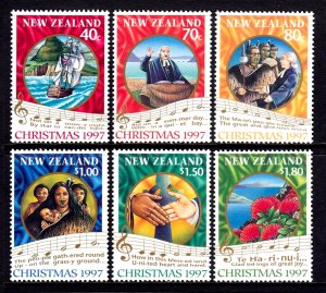 New Zealand 1997 First Christian Service Complete Mint MNH Set SC 1452-1457