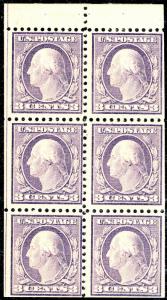 U.S. # 501b MINT LH Type 1 Booklet Pane 