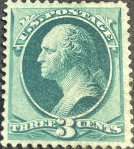 U.S.# 147-MINT/NO GUM--SINGLE--GREEN--WASHINGTON--1870-71