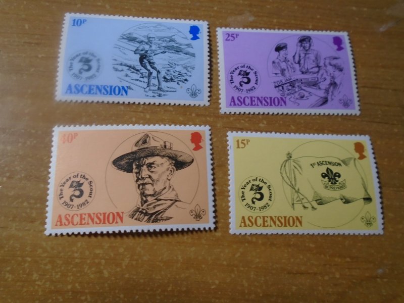 Ascension  #  301-04  MNH