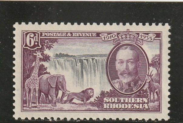 Southern Rhodesia  Scott#  36  MH