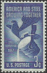 # 1090 MINT NEVER HINGED ( MNH ) STEEL INDUSTRY    