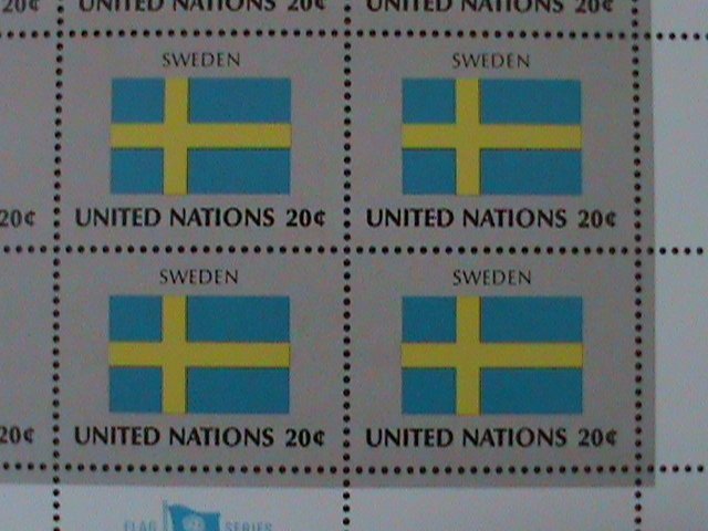 ​UNITED NATION-1983 SC#411-4 FLAGS SERIES-MNH SHEET-VF WE SHIP TO WORLDWIDE