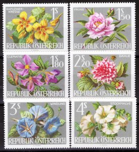ZAYIX Austria 719-724 MNH Flowers Plants Nature 061923S162M