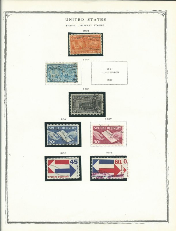 Scott Minuteman Stamp Album For United States Stamps With Stamps