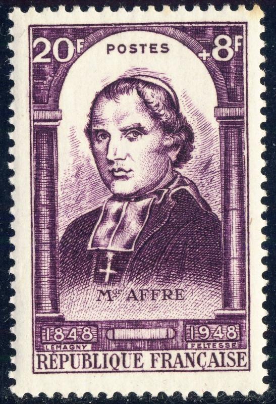 FRANCE - 1948 - Yv.802 / Mi.820 20fr+8fr violet Mgr Affre - Neuf*