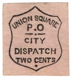 (I.B) US Local Post : Union Square City Dispatch 2c