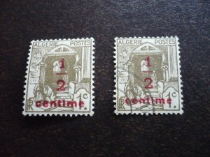 Stamps - Algeria - Scott# P2 - Mint Hinged & Used Set of 1 Stamp