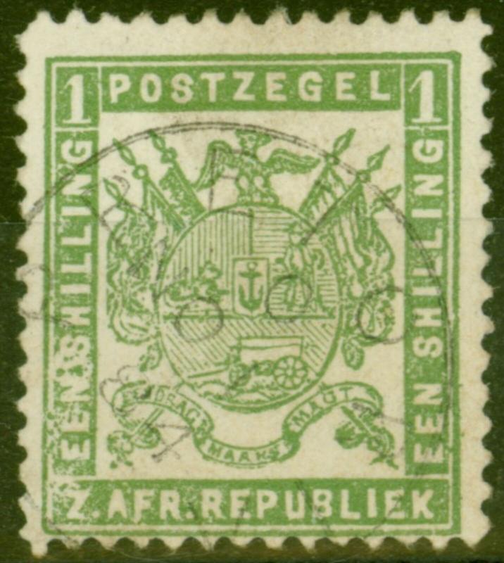 Transvaal 1883 1s Green SG174 Fine Used
