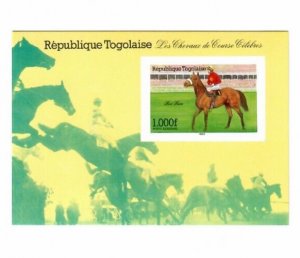 Togo 1985 - Racehorses, Red Rum - Souvenir Sheet - Scott 1307 - MNH - IMPERF