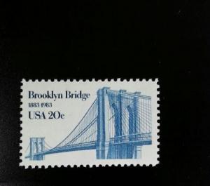 1983 20c Brooklyn Bridge, New York City Scott 2041 Mint F/VF NH
