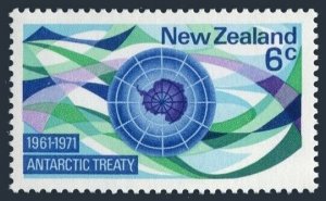 New Zealand 476, MNH. Michel 557. Antarctic Treaty, 10th Ann. 1971.