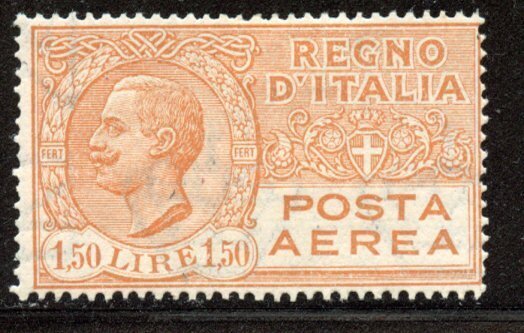 Italy, # C8, Mint Hinge Remain. CV $ 19.00