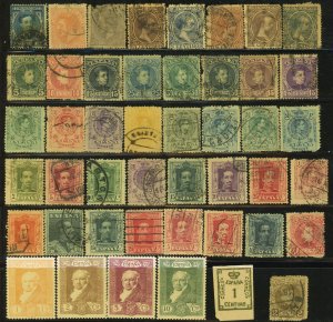 Spain Early Postage Stamp Collection Europe Used Mint LH