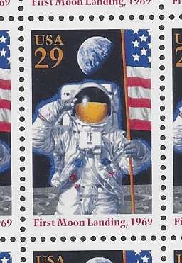 Catalog # 2841 Single Stamp 25th Anniversary First Moon Landing