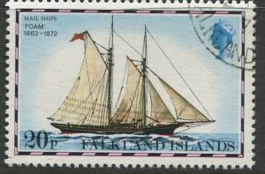 Falkland Is.- Scott 270 - Ships Issue - 1978 - VFU - Single 20p Stamp