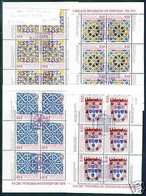 Portugal Scott 1494-7 FDC Tile sheets CV$18.50 MNH**