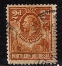 Northern Rhodesia -#4 King George V - Used