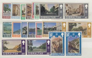 Gibraltar QEII 1971 Decimal Pairs To 50p Mint MNH J6389