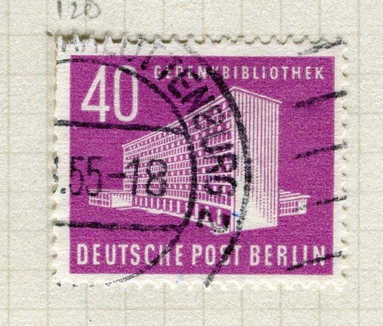 GERMANY; WEST BERLIN 1954 early Memorial Library issue fine used set