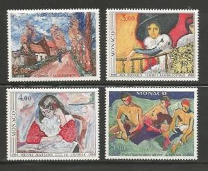 Monaco MNH sc# 1242-5 Paintings