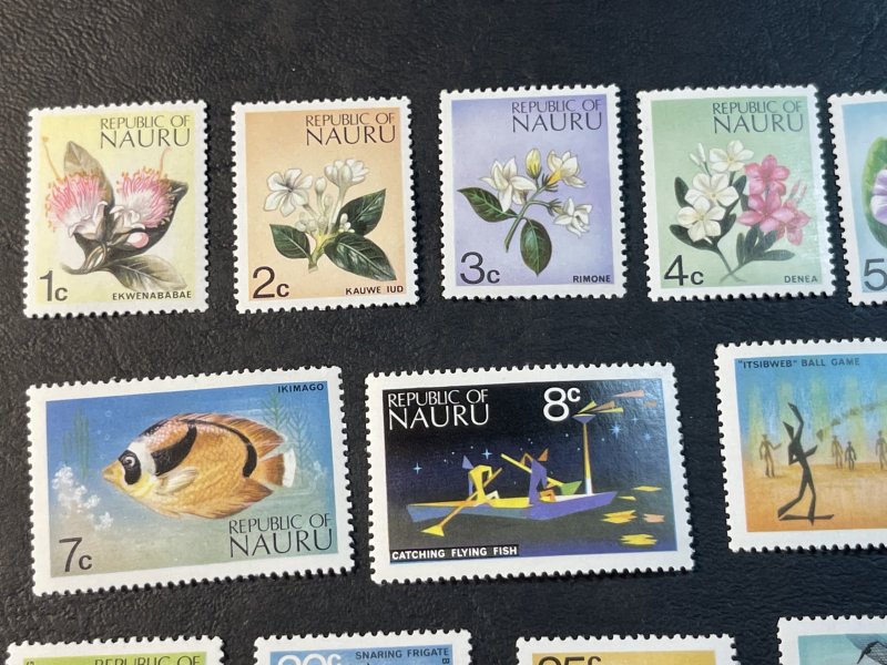 NAURU # 91-104-MINT/NEVER HINGED-----COMPLETE SET------1973(LOTD)