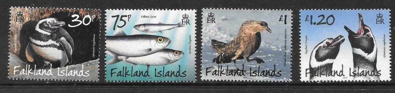 Islas Malvinas SG1320/3 2015 pingüinos depredadores & presa (4th Series) estampillada sin montar o nunca montada 