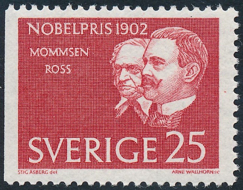 Sweden 1962 25ore Nobel Prize Winners of 1902 SG458 MNH 2